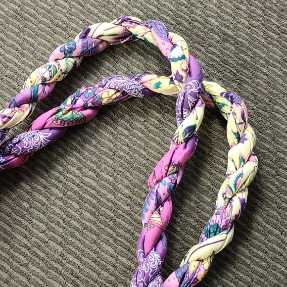 Purple Ruffled Handbag NWOT - Picture 4 of 7